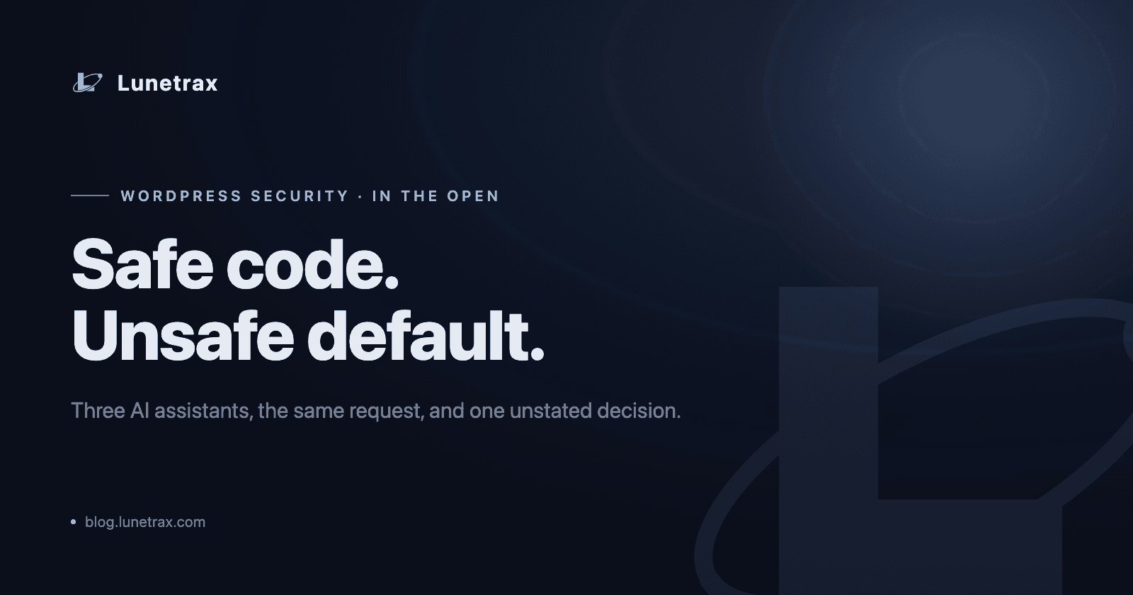 So, can you stop checking AI's WordPress code?